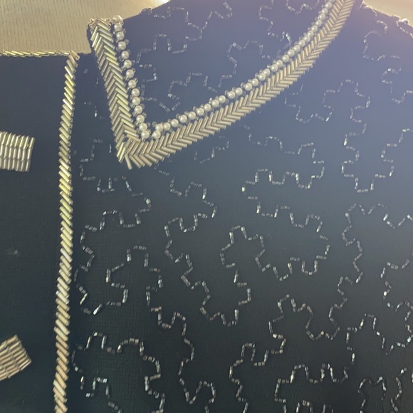 VINTAGE beaded knit top - Picture 4 of 6